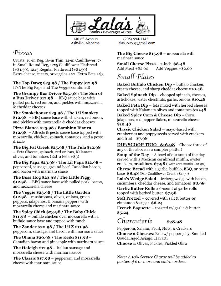 Lala's Menu image 1